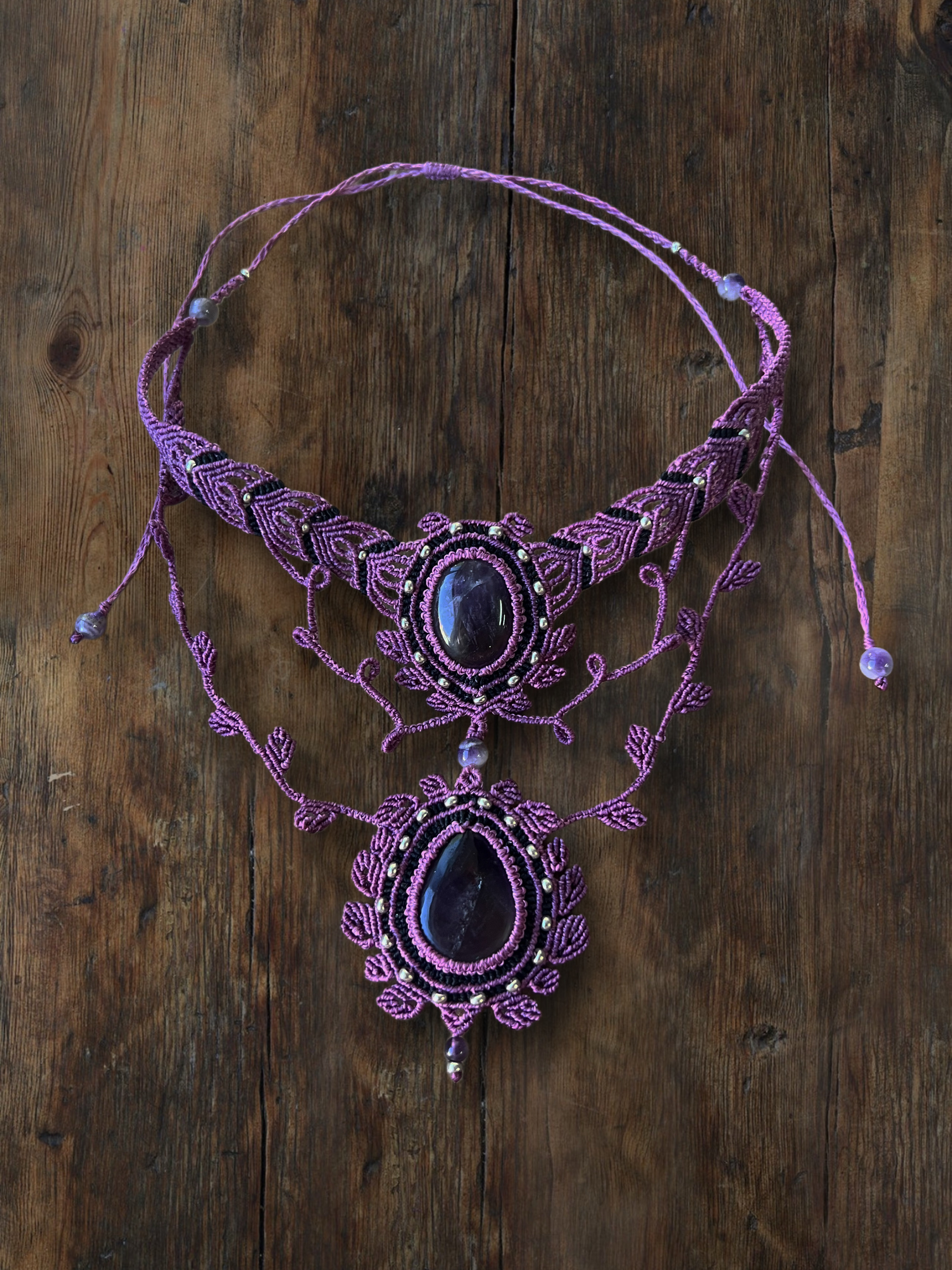 Macramé náhrdelník “Sylphira”