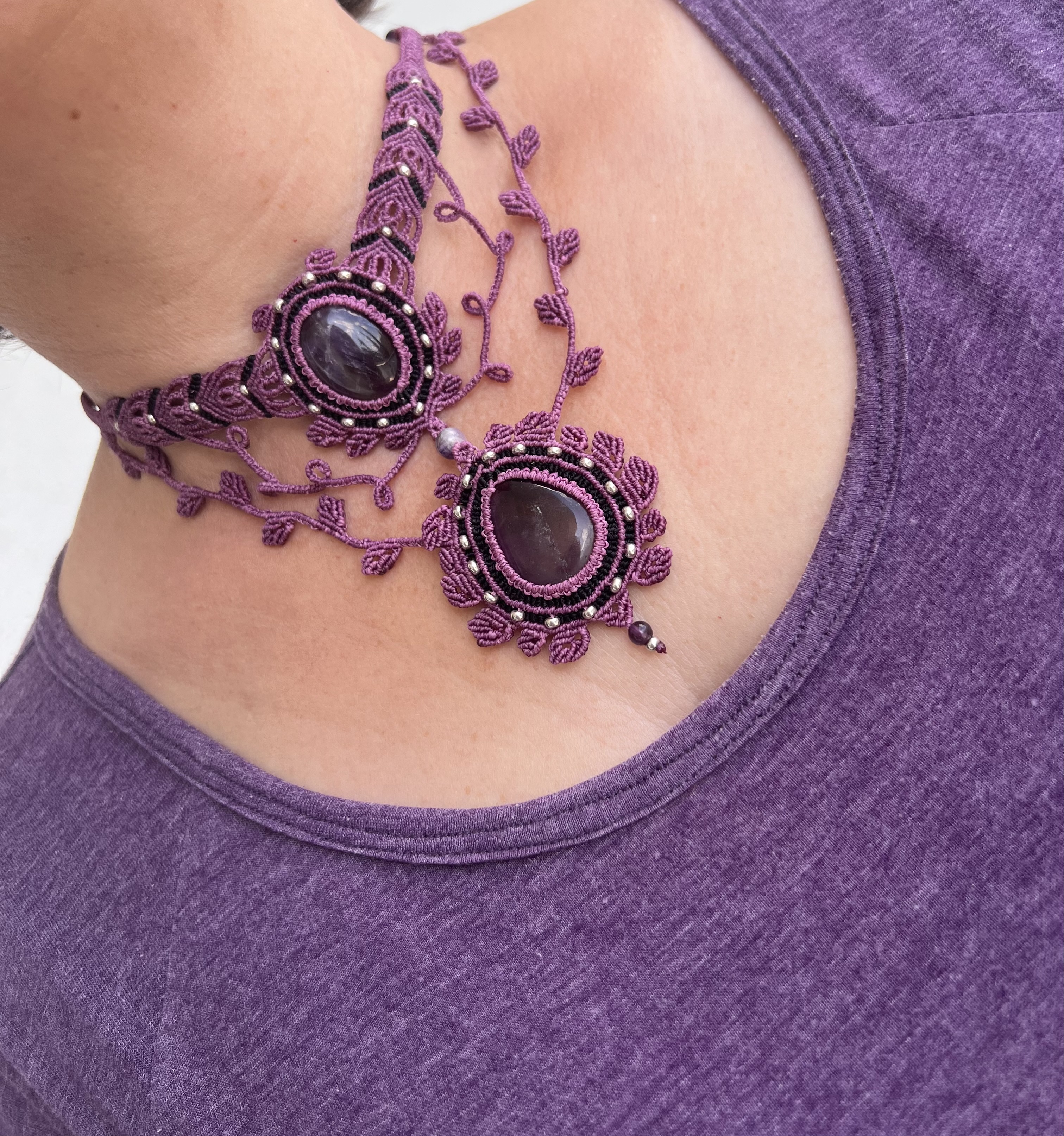 Macramé náhrdelník “Sylphira”